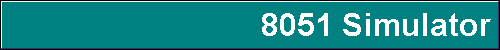 8051 Simulator